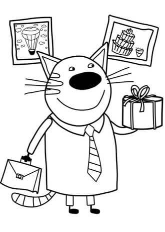 Раскраски Три кота Три кота