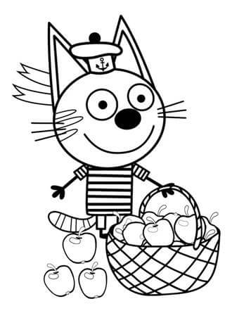 Раскраски Три кота Три кота