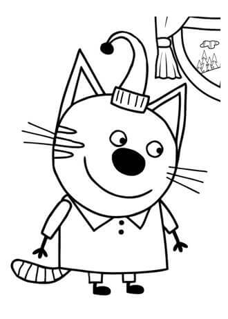 Раскраски Три кота Три кота