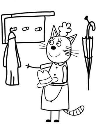 Раскраски Три кота Три кота