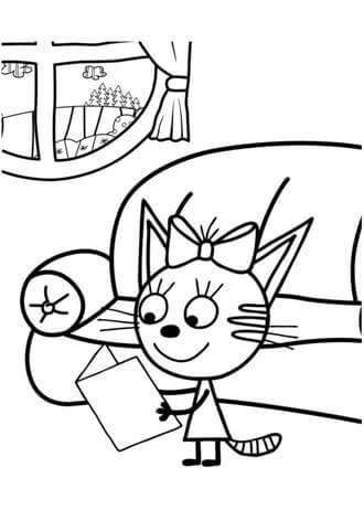 Раскраски Три кота Три кота