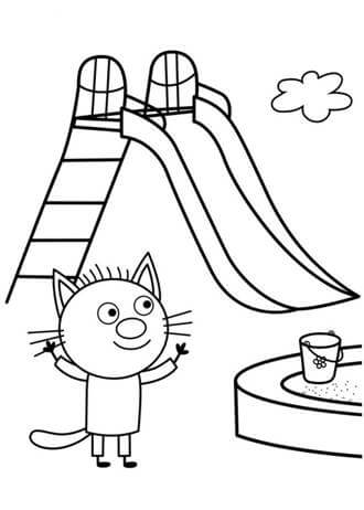 Раскраски Три кота Три кота