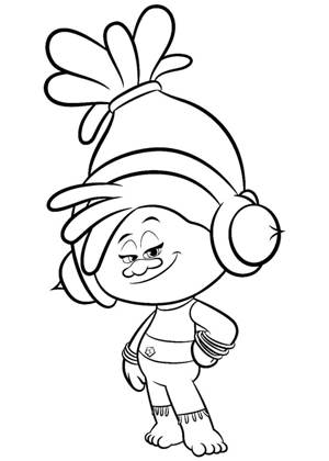 Раскраски Тролли Тролли раскраска 11