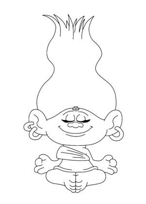 Раскраски Тролли Тролли раскраска 12