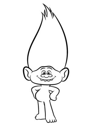 Раскраски Тролли Тролли раскраска 20