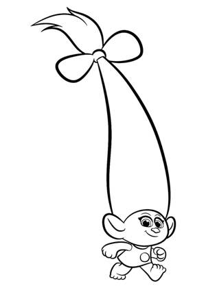 Раскраски Тролли Тролли раскраска 21