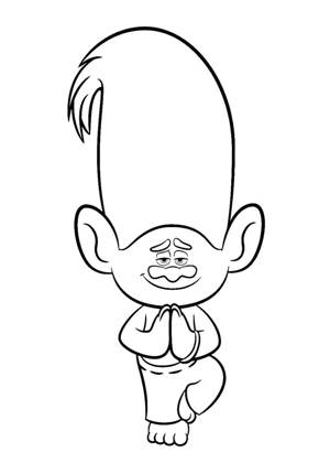 Раскраски Тролли Тролли раскраска 22