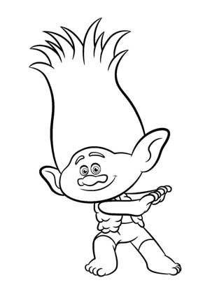 Раскраски Тролли Тролли раскраска 24