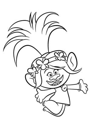 Раскраски Тролли Тролли раскраска 27