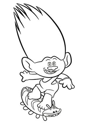 Раскраски Тролли Тролли раскраска 29