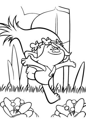 Раскраски Тролли Тролли раскраска 8