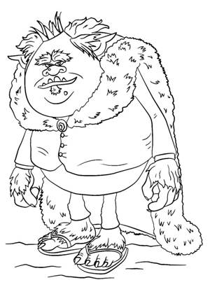 Раскраски Тролли Тролли раскраска 9