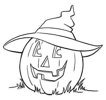 Раскраски Тыква на Хэллоуин Тыква на Хэллоуин
