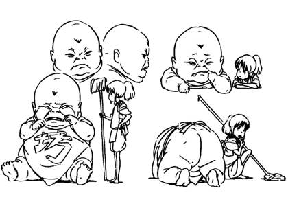 Унесённые призраками раскраска 10