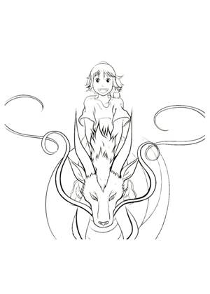 Унесённые призраками раскраска 18