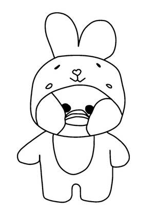 Раскраски Уточка Лалафанфан Уточка Лалафанфан — раскраска 10