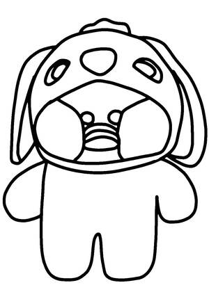 Раскраски Уточка Лалафанфан Уточка Лалафанфан — раскраска 7