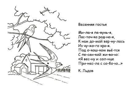 Раскраски Весна Весна