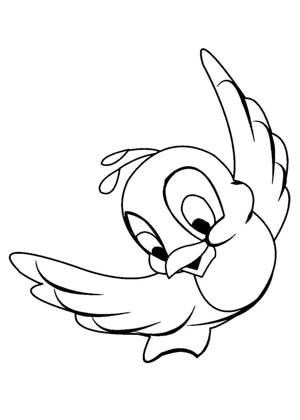 Воробей раскраска 10