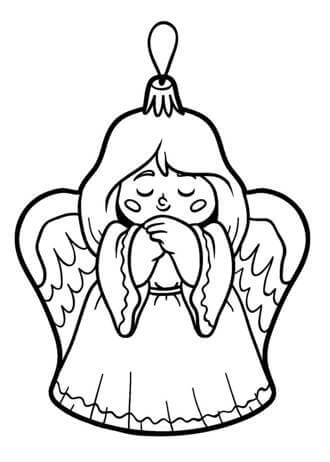 Ёлочные игрушки – раскраска 10