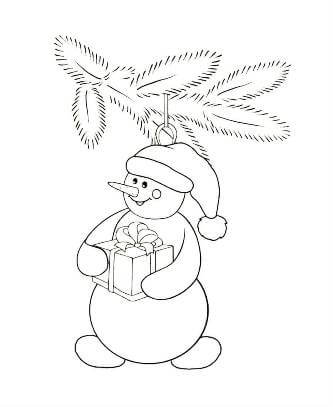 Ёлочные игрушки – раскраска 12