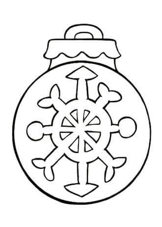 Ёлочные игрушки – раскраска 16
