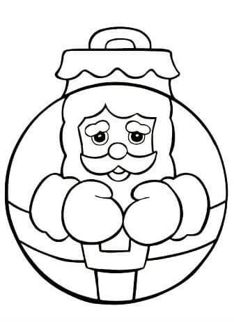 Ёлочные игрушки – раскраска 2