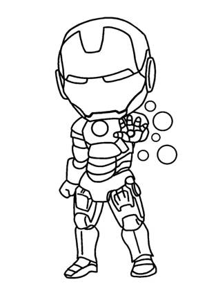 Железный человек раскраска 6