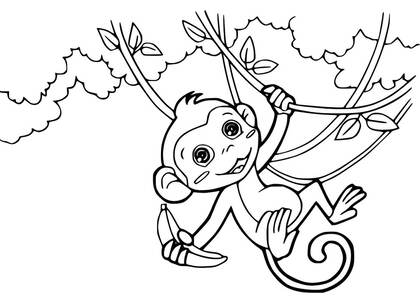 животные Африки – раскраска 19