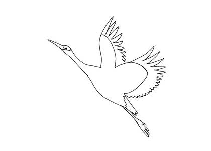 Раскраски Журавли Журавли — раскраска 10