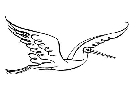 Раскраски Журавли Журавли — раскраска 12