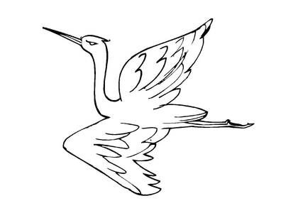 Раскраски Журавли Журавли — раскраска 14