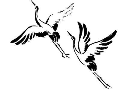 Раскраски Журавли Журавли — раскраска 9