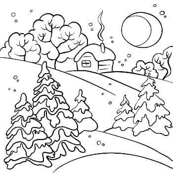 Раскраски Зима Зима