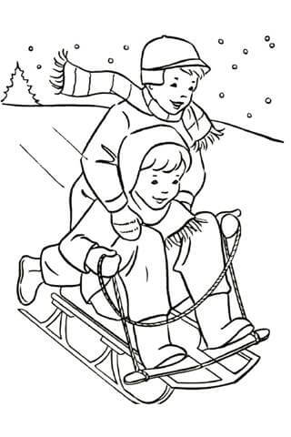 Раскраски Зима Зима