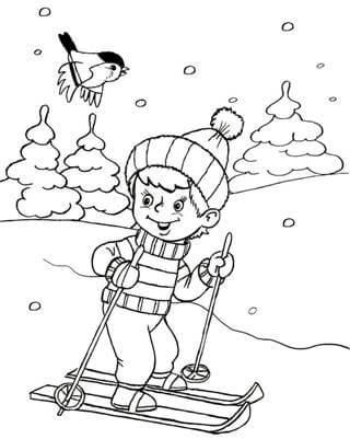 Раскраски Зима Зима