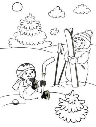Раскраски Зима Зима