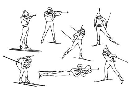 Зимний спорт раскраска 10