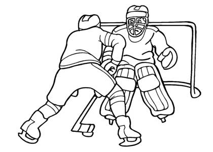 Зимний спорт раскраска 15