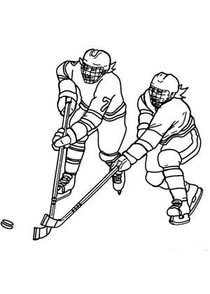 Зимний спорт раскраска 8