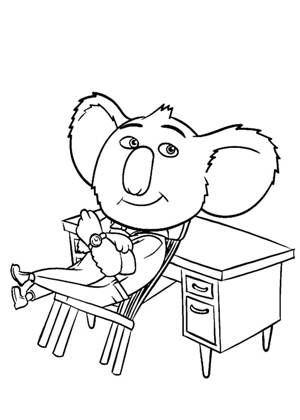 Зверопой раскраска 10