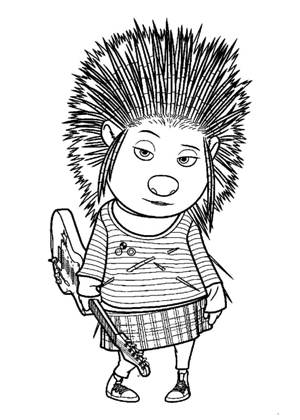 Зверопой раскраска 19