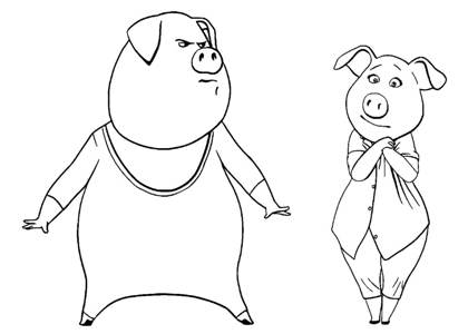 Зверопой раскраска 5