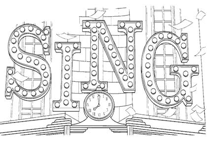 Зверопой раскраска 6