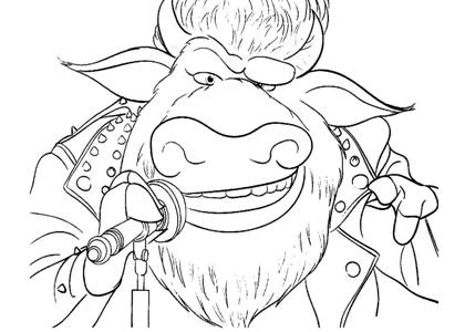 Зверопой раскраска 8