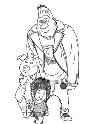 Зверопой раскраска 9