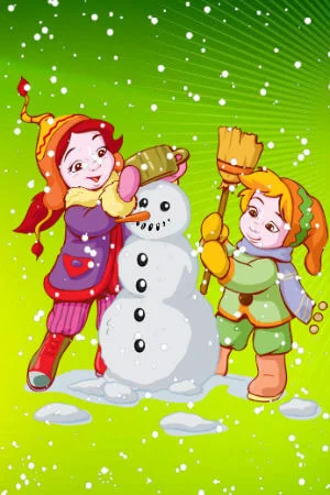 Раскраски Зимние забавы Зимние забавы